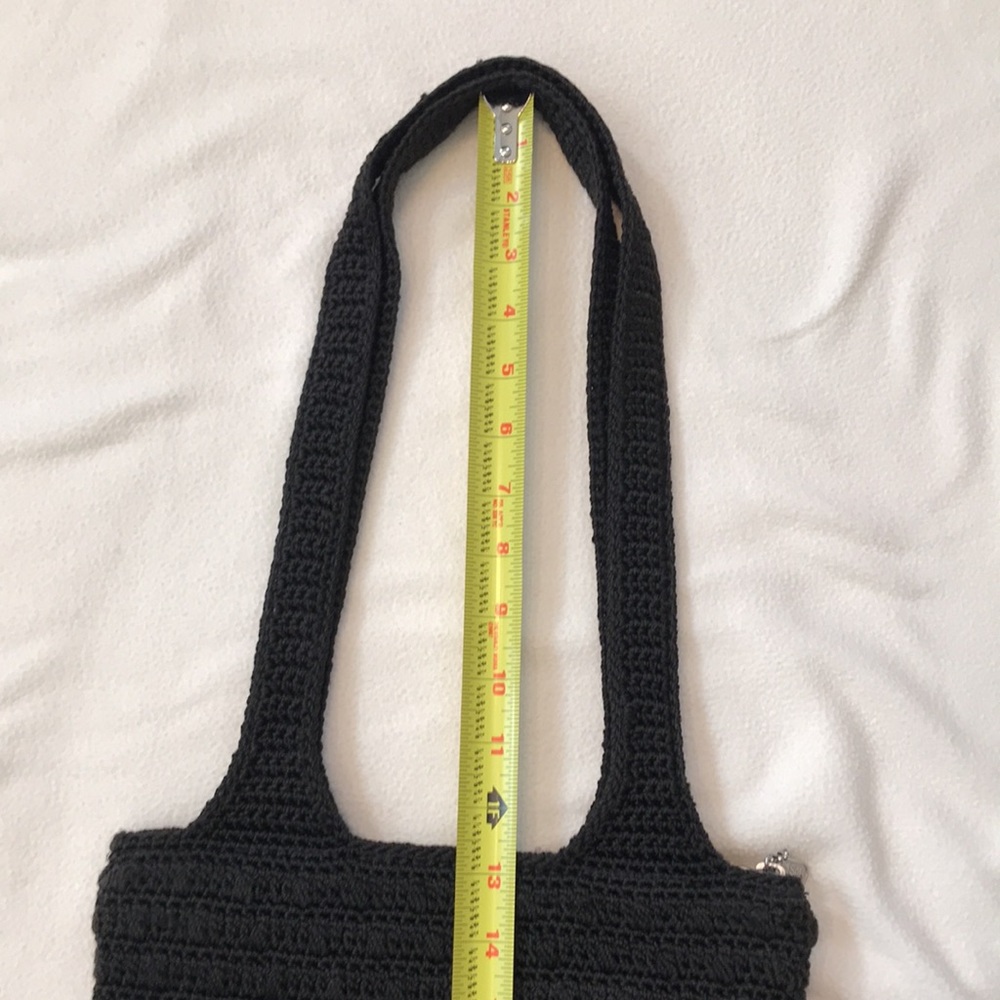 Black The Sak purse zippered top 2 straps - Picture 4 of 8